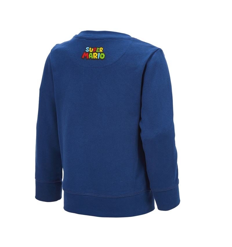 Bekleidung: Super Mario Sweatshirt, Kinder + alkaliblau 2