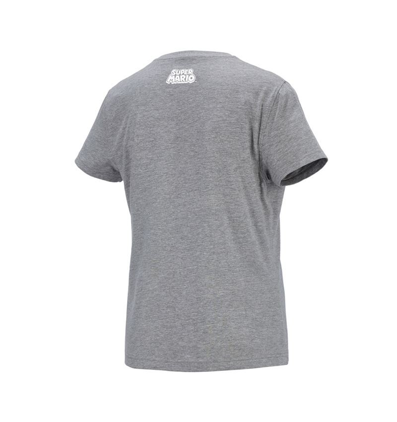 Hauts: Super Mario T-Shirt, femmes + gris mélange 3