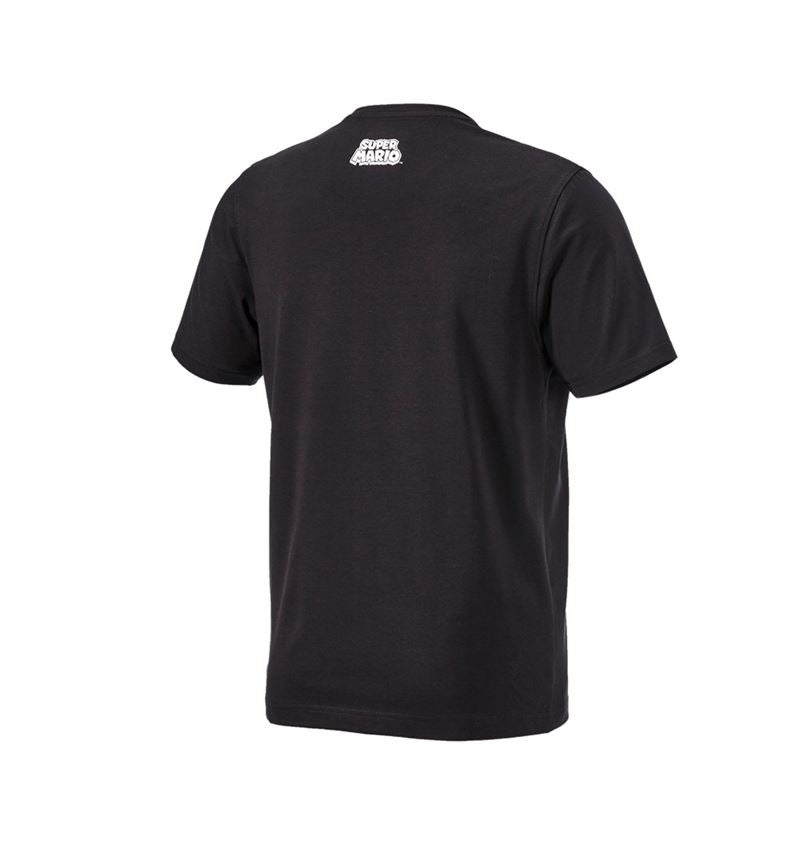 Hauts: Super Mario T-Shirt, hommes + noir 2