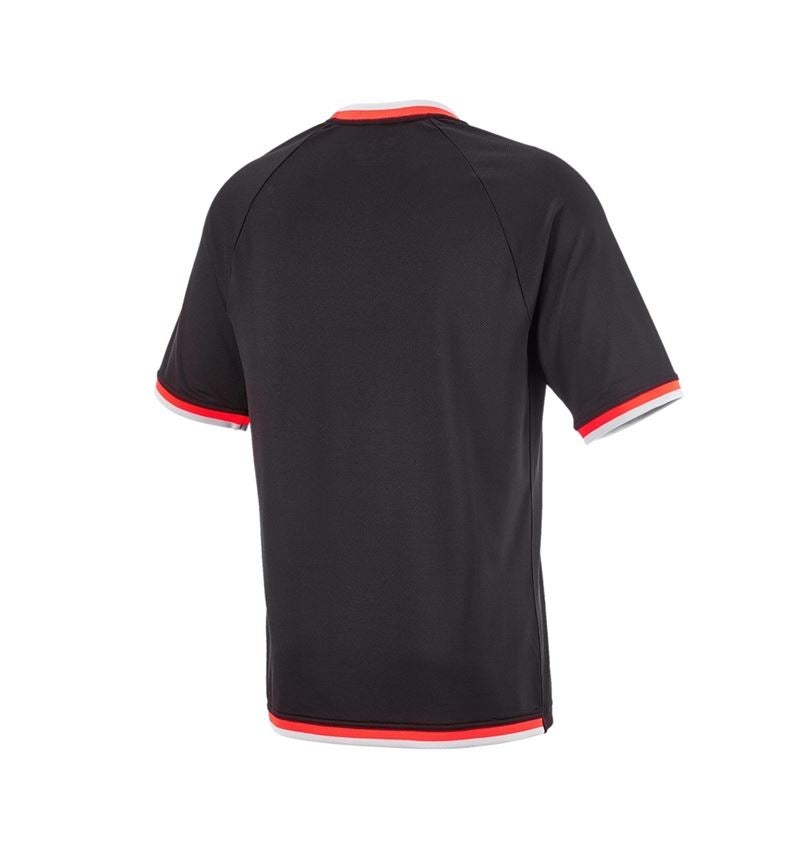 Vêtements: T-shirt fonctionnel e.s.ambition + noir/rouge fluo 7