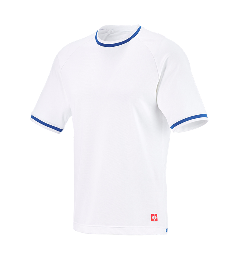 Bekleidung: Funktions T-Shirt e.s.ambition + weiß/enzianblau 4