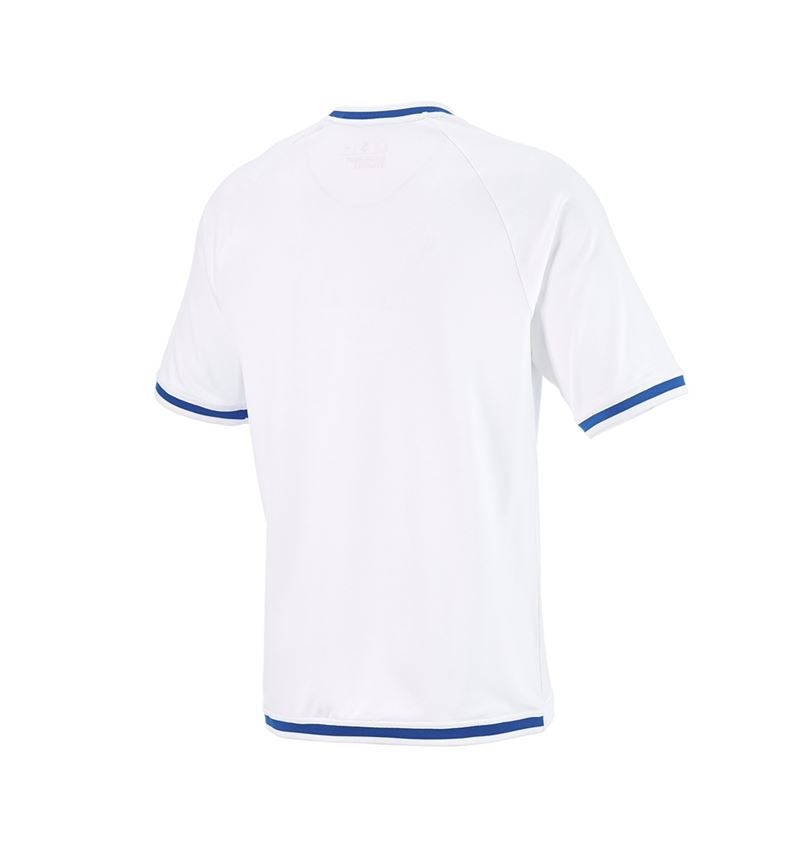 Bekleidung: Funktions T-Shirt e.s.ambition + weiß/enzianblau 5