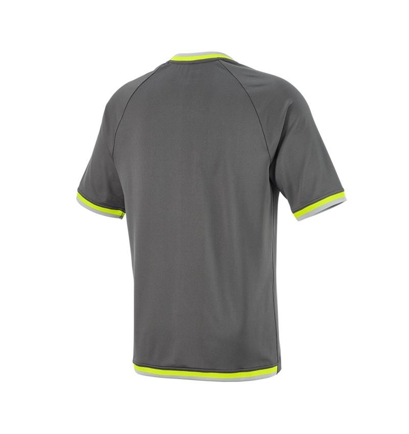 Vêtements: T-shirt fonctionnel e.s.ambition + anthracite/jaune fluo 7