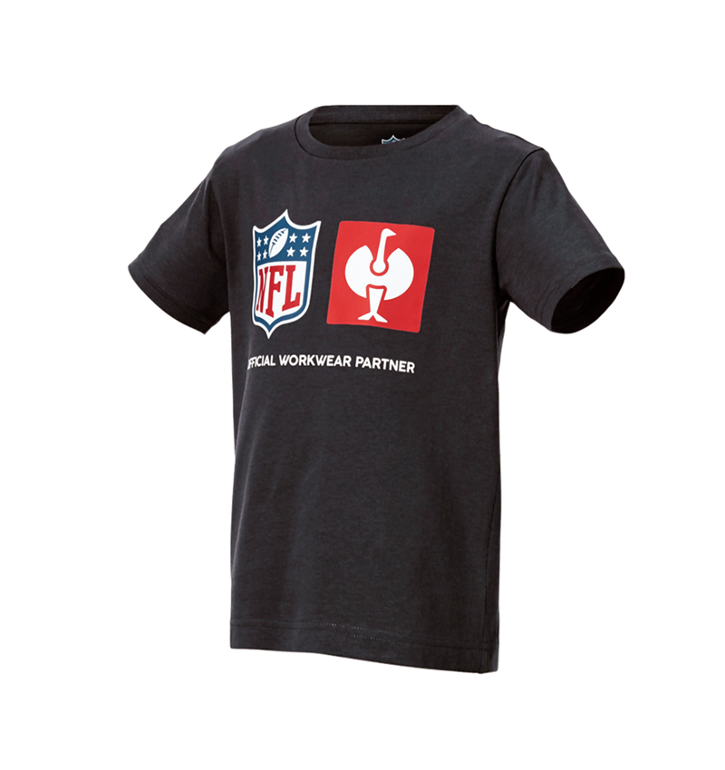 Hauts: NFL T-Shirt cotton, kids + noir 4