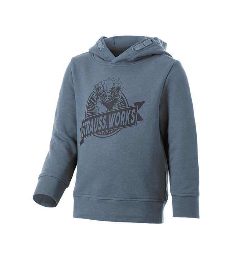 Bekleidung: Hoody-Sweatshirt e.s.iconic works, Kinder + oxidblau 5