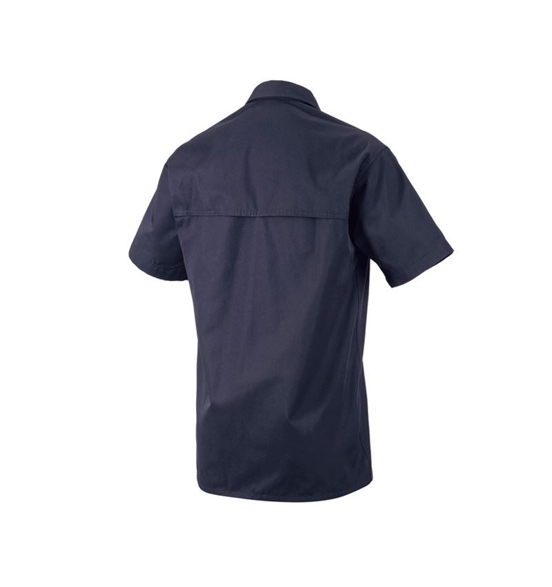 Shirts & Co.: Arbeitshemd e.s.classic, kurzarm + dunkelblau 3