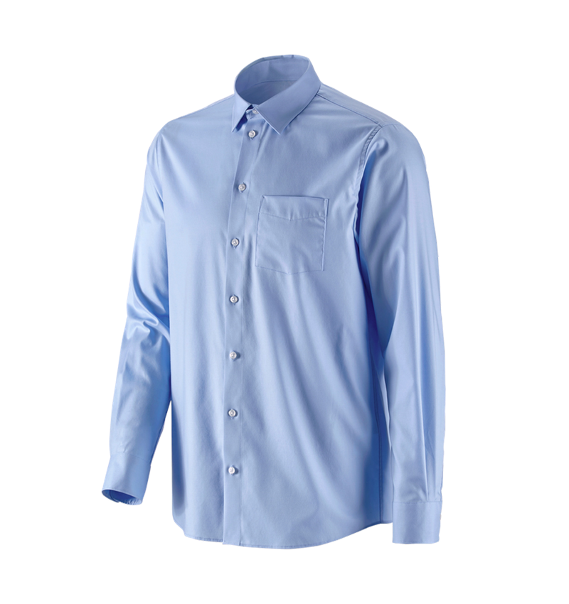Shirts & Co.: e.s. Business Hemd cotton stretch, comfort fit + frostblau 4
