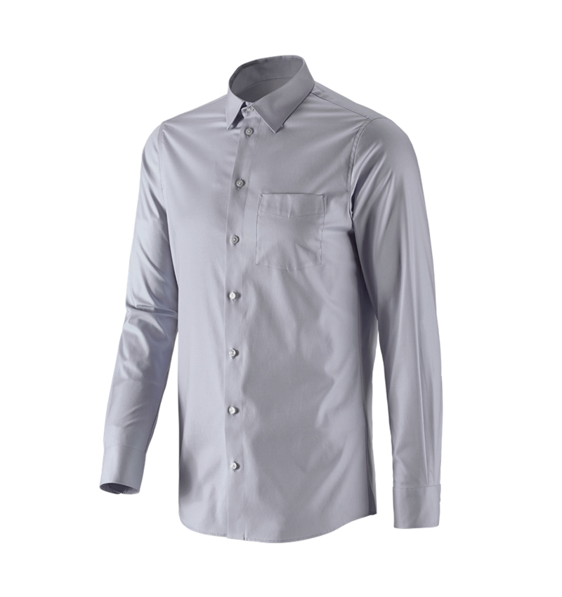 Shirts & Co.: e.s. Business Hemd cotton stretch, slim fit + nebelgrau 4