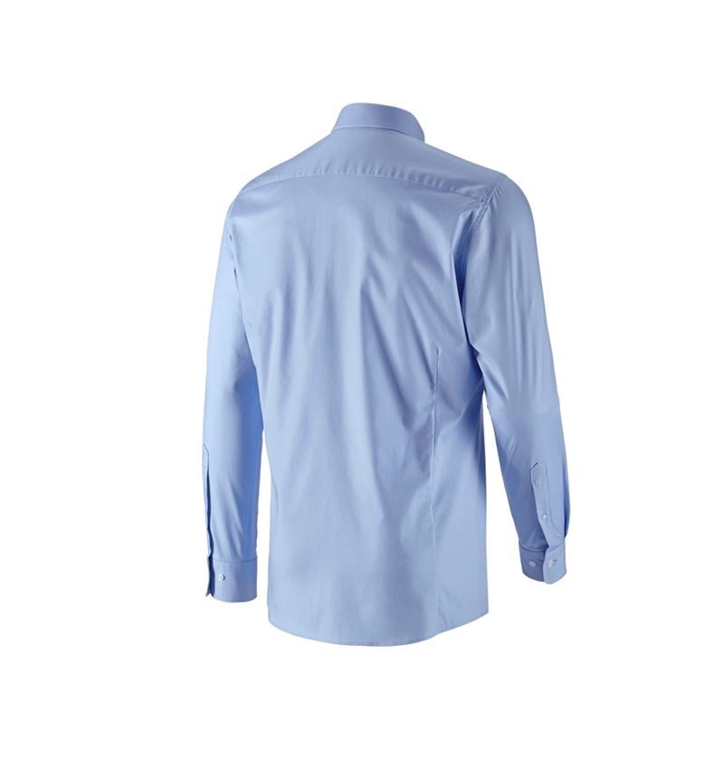 Shirts & Co.: e.s. Business Hemd cotton stretch, slim fit + frostblau 5