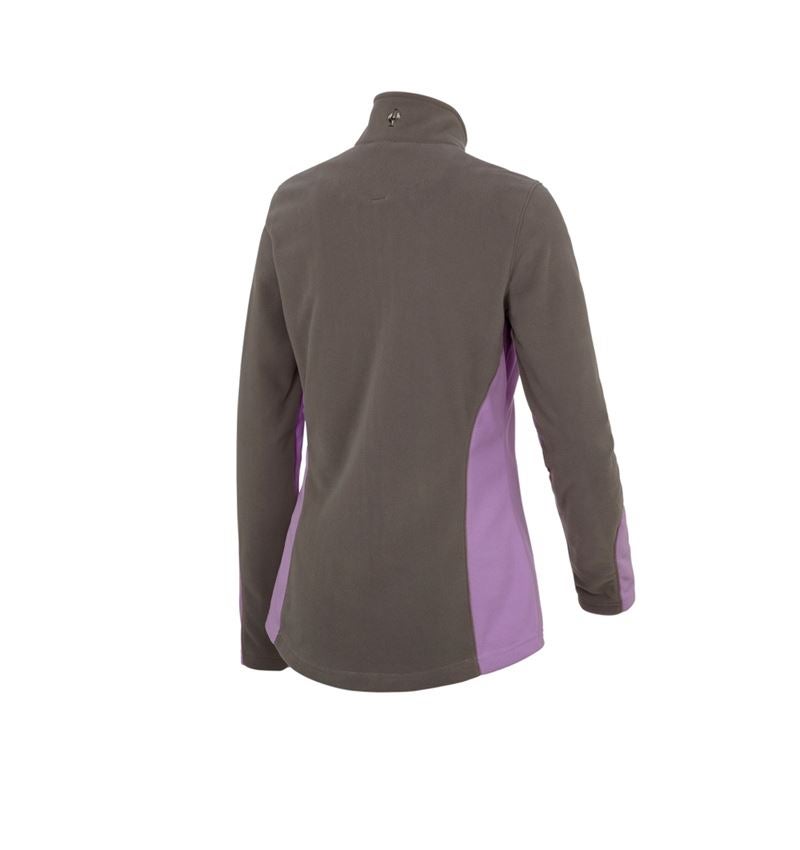 Shirts & Co.: Fleece Troyer e.s.motion 2020, Damen + lavendel/stein 3