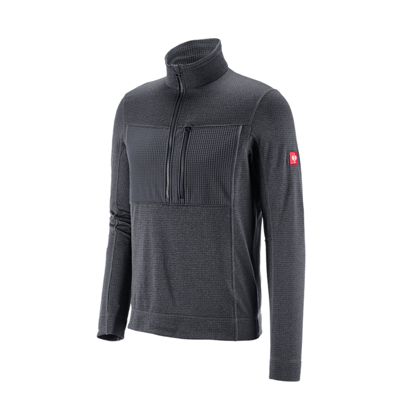 Froid: Pull camionneur climacell e.s.dynashield + graphite mélange 1
