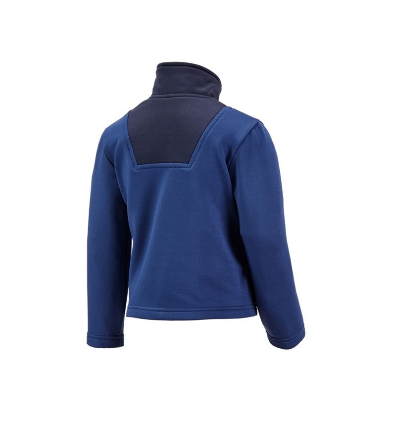 Shirts & Co.: Funkt.-Troyer thermo stretch e.s.concrete, Kinder + alkaliblau/tiefblau 3