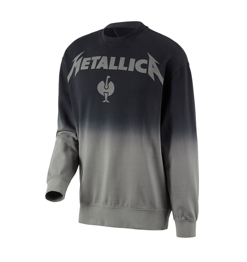 Shirts & Co.: Metallica cotton sweatshirt + schwarz/granit 3