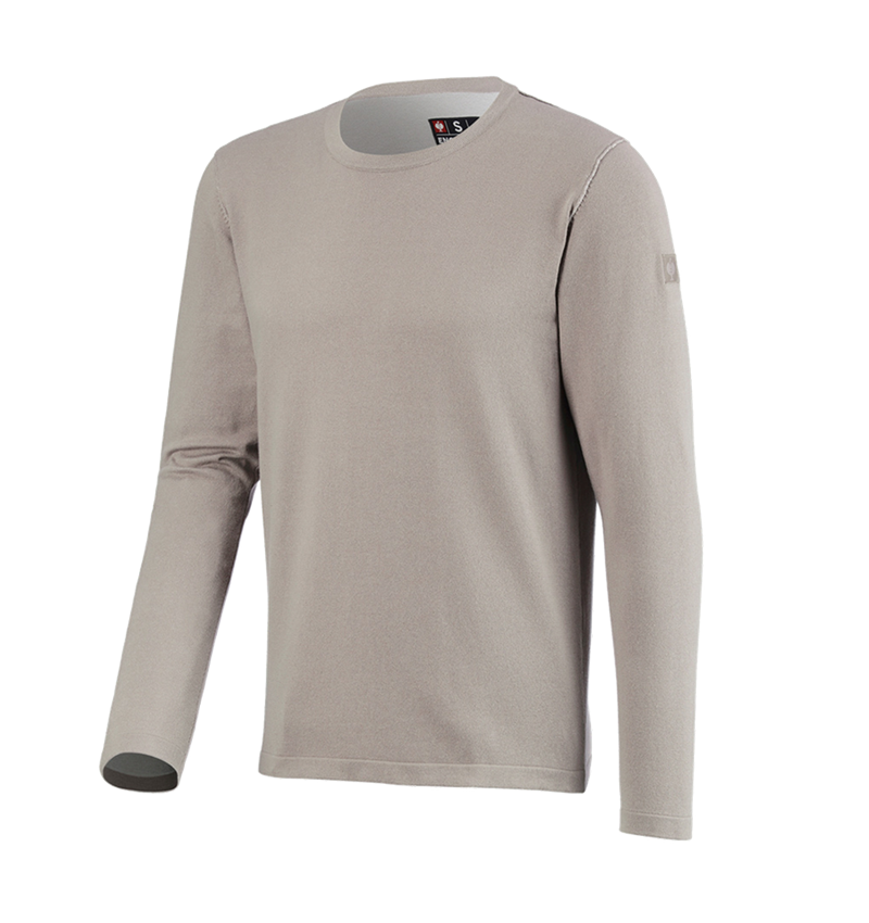 Hauts: Pullover à col rond e.s.iconic + gris dauphin 7