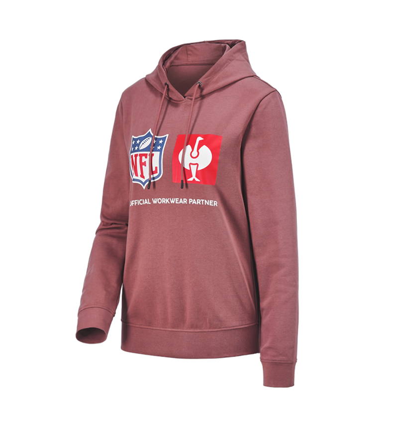 Hauts: NFL Hoodie cotton, ladies + rouge oxyde 7