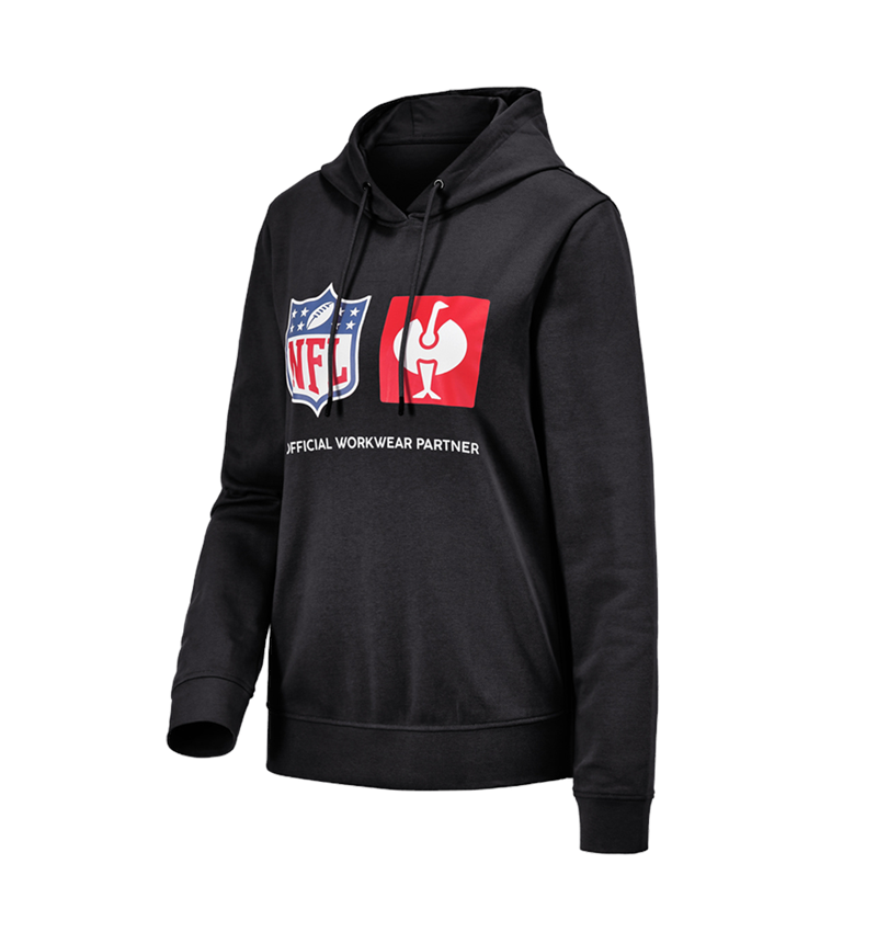 Bekleidung: NFL Hoodie cotton, ladies + schwarz 2