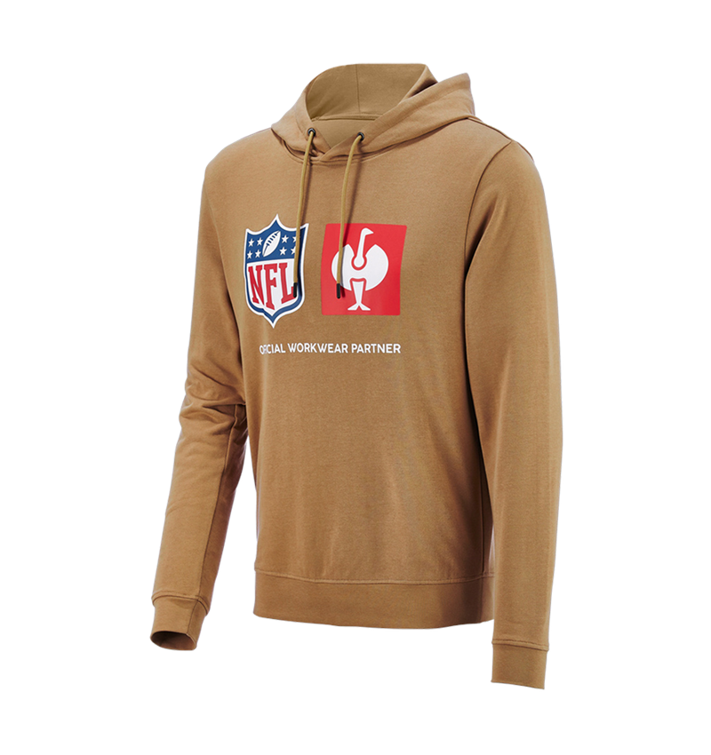 Kollaborationen: NFL Hoodie cotton + mandelbraun 6