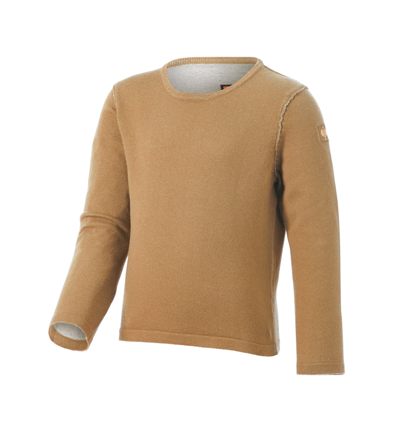 Bekleidung: Strickpullover e.s.iconic, Kinder + mandelbraun 6