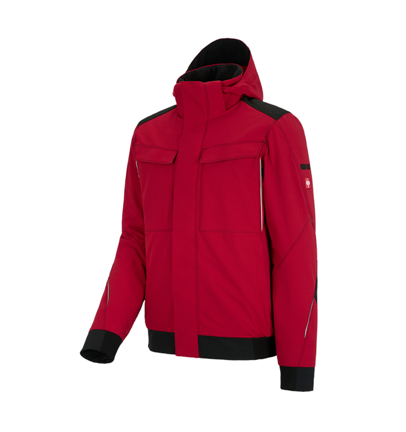 Vestes de travail: Veste de fonction d'hiver e.s.dynashield + rouge vif/noir 2