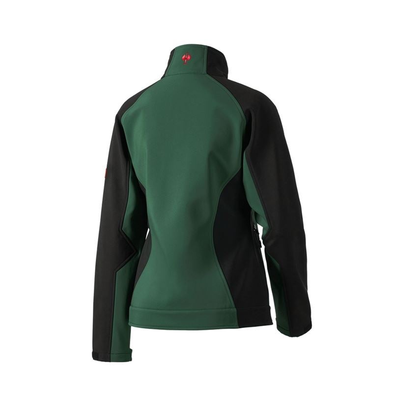 Installateurs / Plombier: Veste Softshell dryplexx® softlight, femmes + vert/noir 3