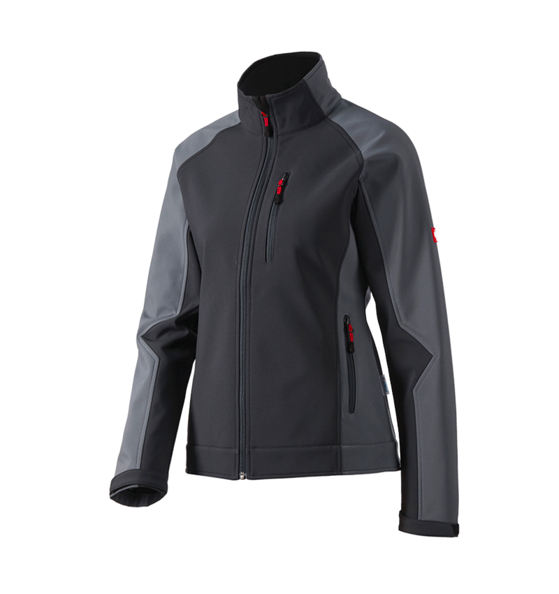 Installateurs / Plombier: Veste Softshell dryplexx® softlight, femmes + graphite/ciment 2