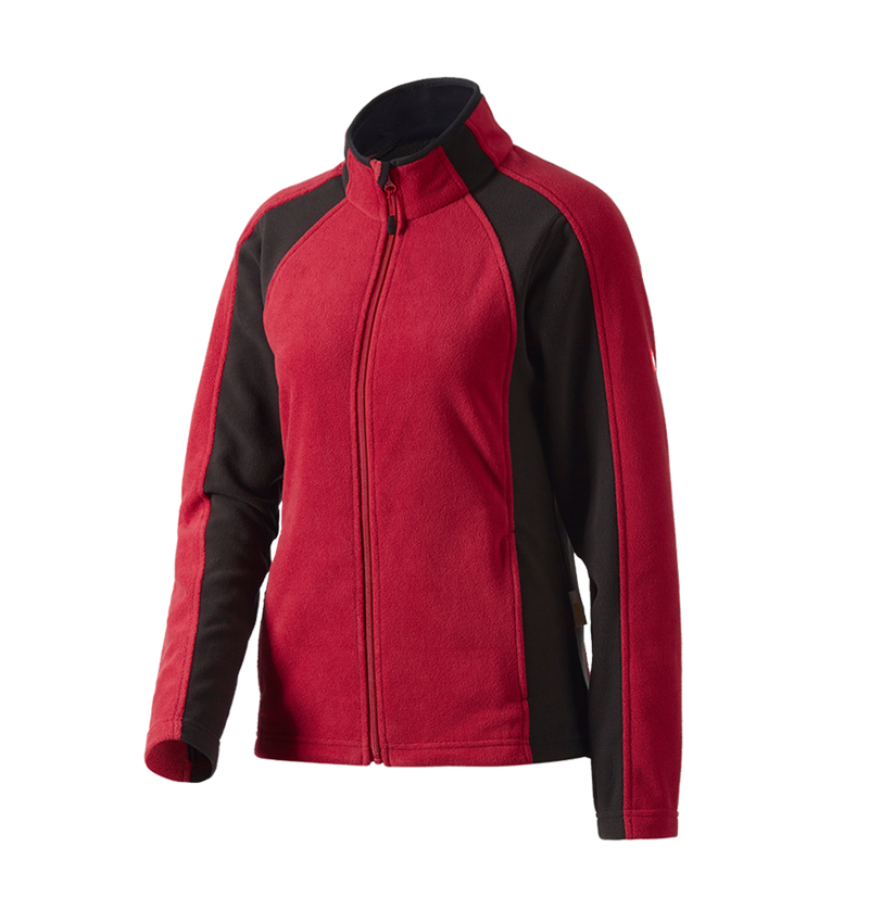 Vestes de travail: Veste en laine polaire dryplexx® micro, femmes + rouge/noir 1