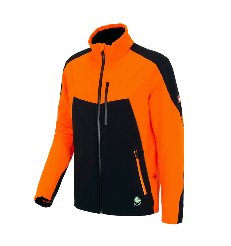 Vêtements sylviculture /anti coupures: Veste de forestier e.s.vision + orange fluo/noir 2