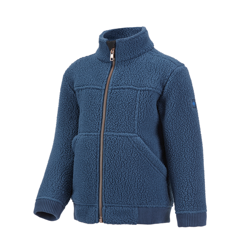 Für die Kleinen: Faserpelz Jacke e.s.vintage, Kinder + arktikblau