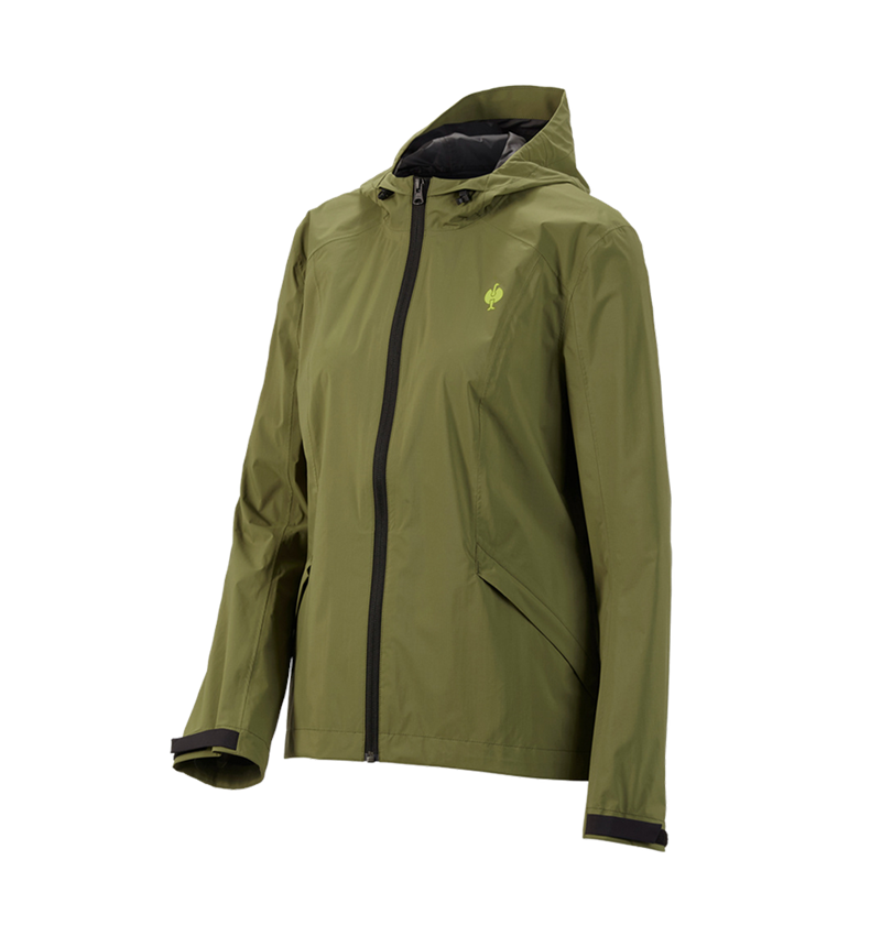 Vestes de travail: Coupe-vent light-pack e.s.trail, femmes + vert genévrier/vert citron 3