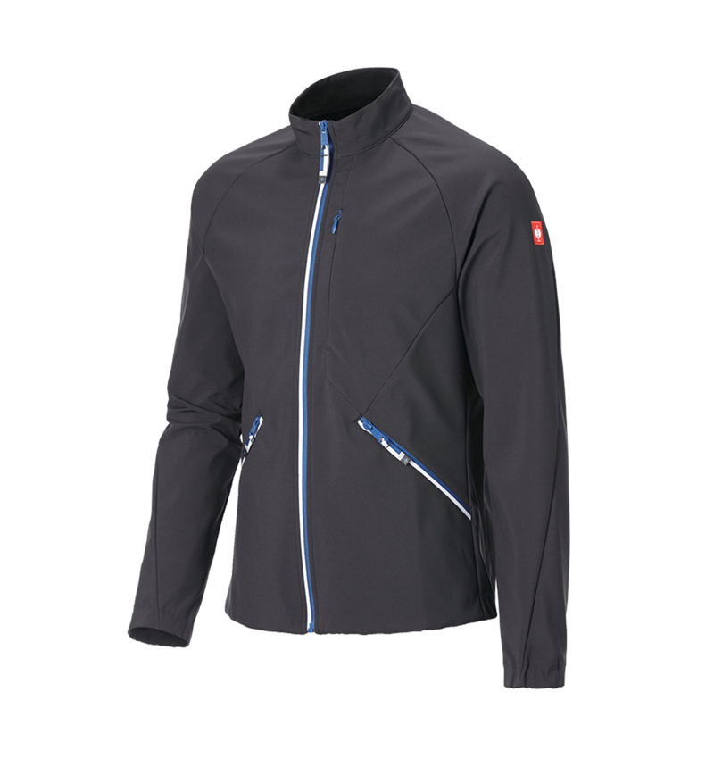 Vêtements: Veste Softshell e.s.ambition + graphite/bleu gentiane 5