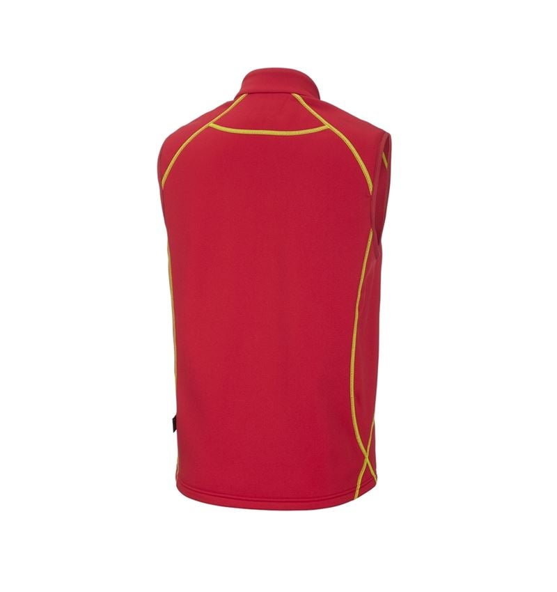Menuisiers: Gilet thermo stretch e.s.motion 2020 + rouge vif/jaune fluo 3