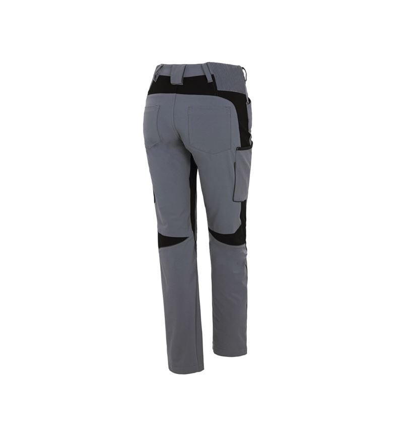 Pantalons de travail: Pantalon Cargo e.s.vision stretch, femmes + gris/noir 3