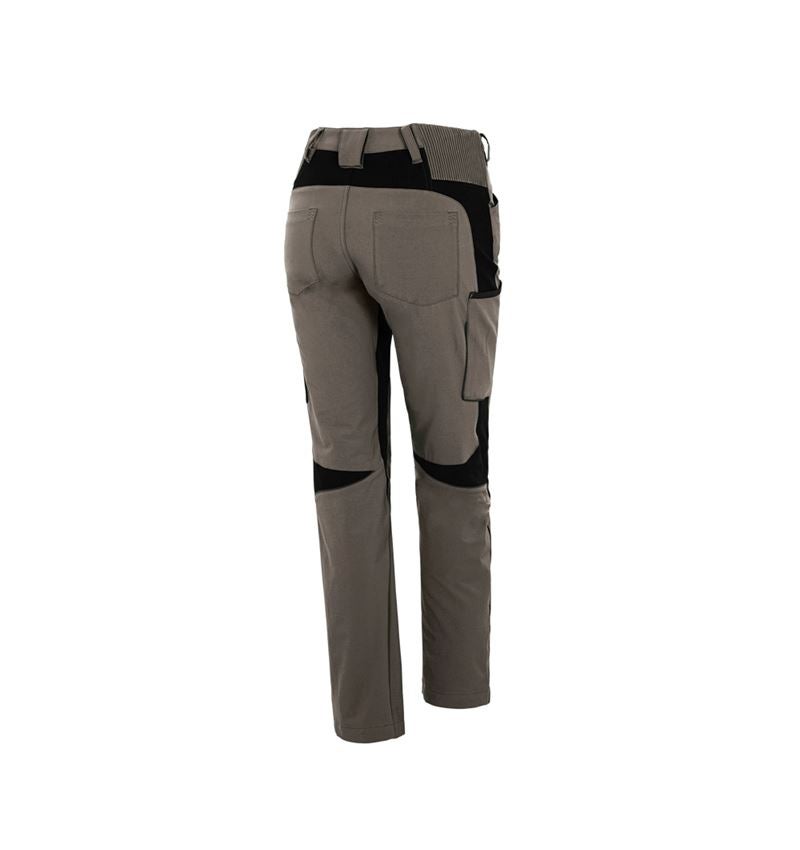 Pantalons de travail: Pantalon Cargo e.s.vision stretch, femmes + pierre/noir 3
