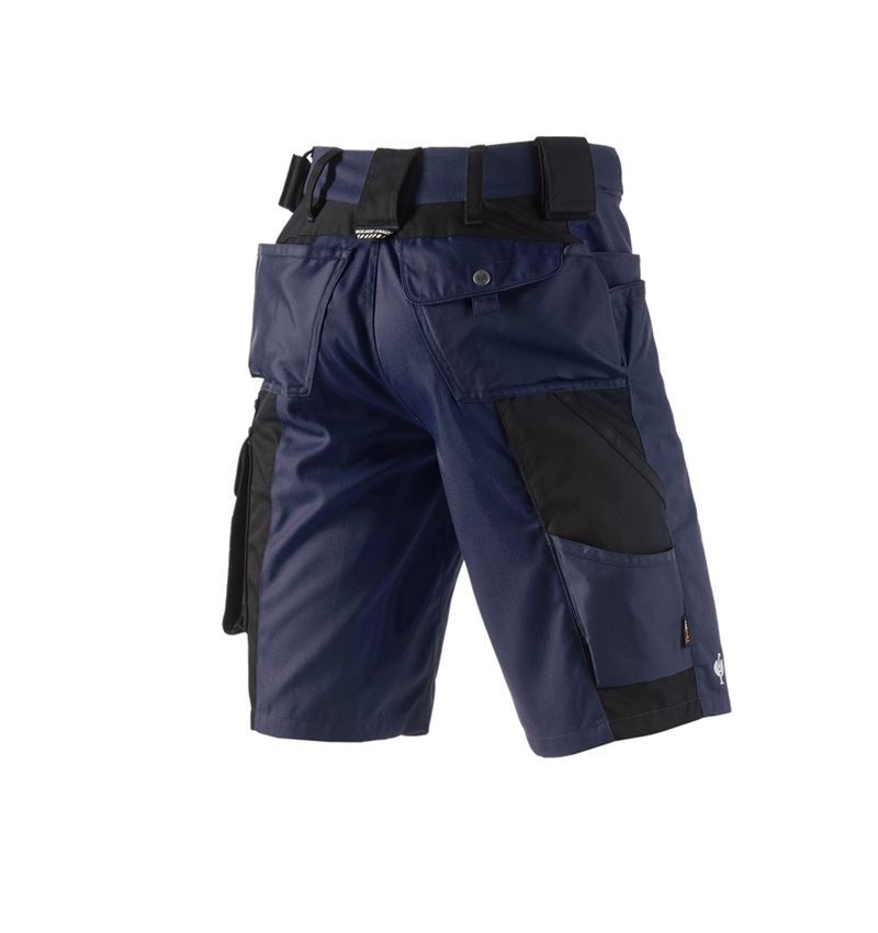 Pantalons de travail: Short e.s.motion + bleu foncé/noir 3