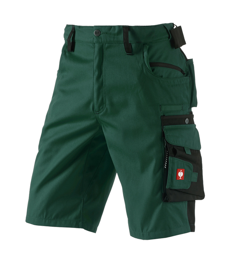 Pantalons de travail: Short e.s.motion + vert/noir 2