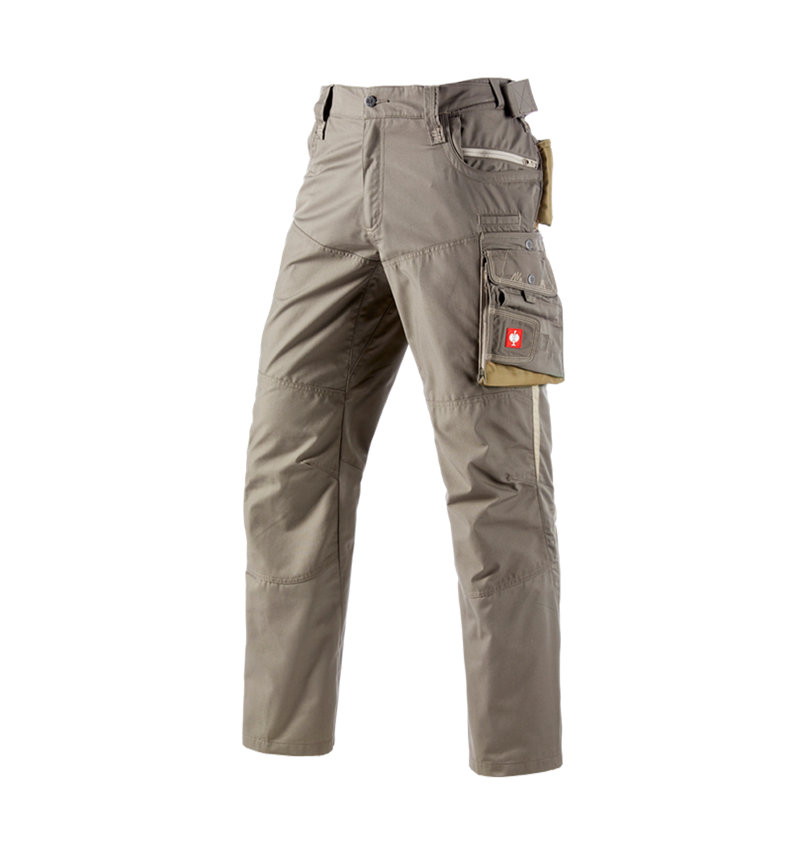 Pantalons de travail: Pantalon à taille élastique e.s.motion d’été + pierre/kaki/sable 4