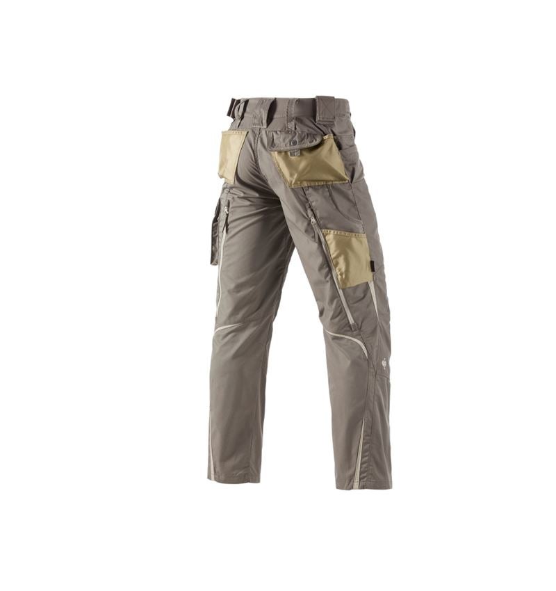 Pantalons de travail: Pantalon à taille élastique e.s.motion d’été + pierre/kaki/sable 5