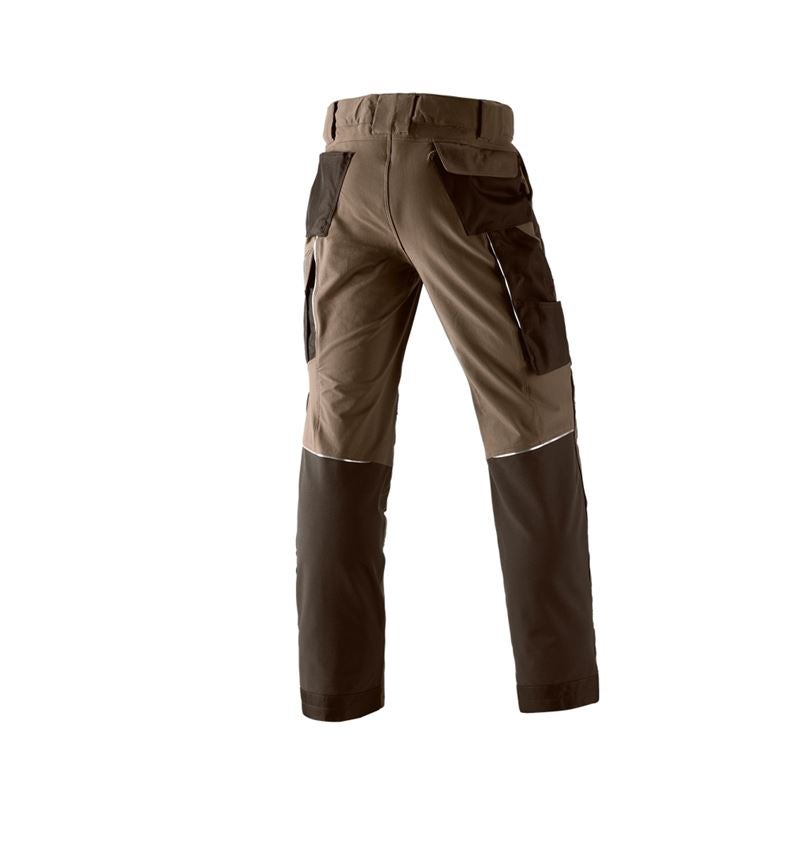 Installateurs / Plombier: Fonct. pantalon à taille élast. e.s.dynashield + noisette/marron 2