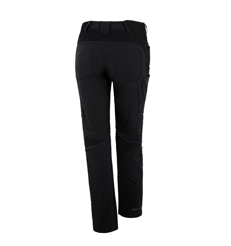 Pantalons de travail: Pantalon Cargo d’hiver e.s.vision stretch, femmes + noir 1