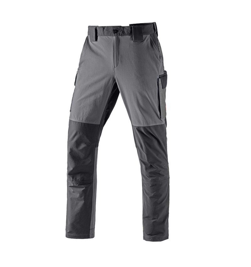 Froid: Fonctionnel pantalon cargo d’hiver e.s.dynashield + ciment/graphite