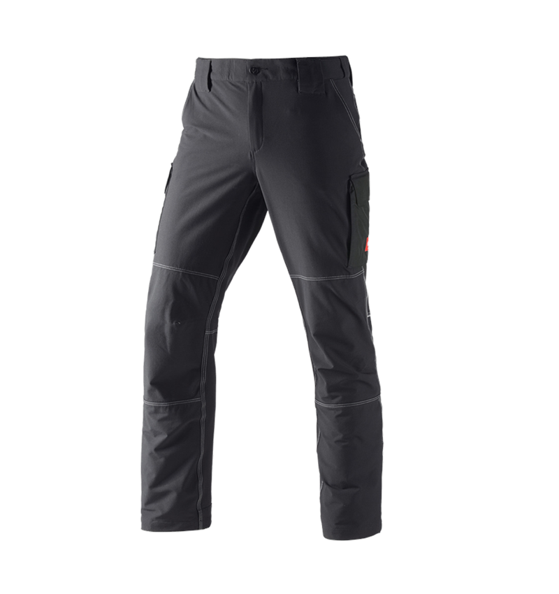 Pantalons de travail: Fonctionnel pantalon cargo d’hiver e.s.dynashield + noir