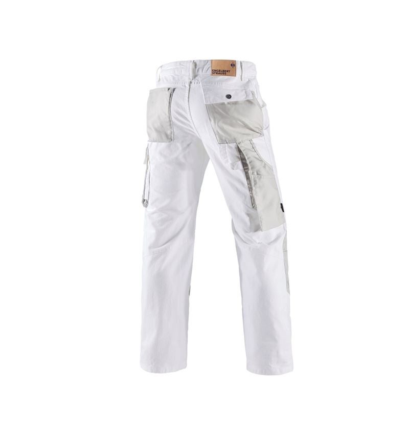 Pantalons de travail: Jeans e.s.motion denim + blanc/argent 1