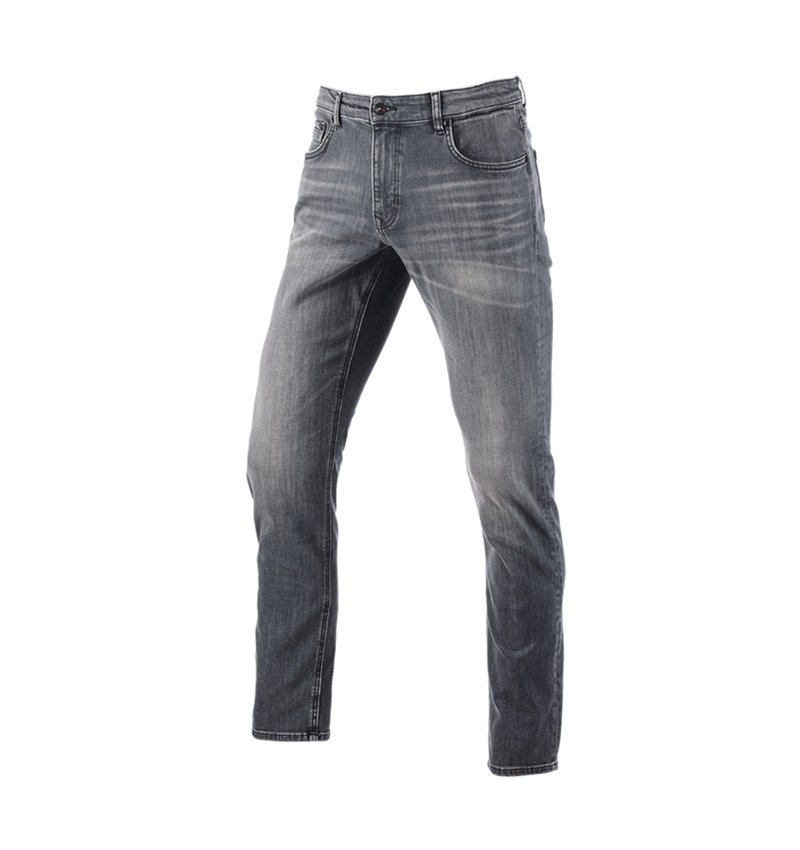 Hosen: e.s. 5-Pocket-Stretch-Jeans, straight + graphitewashed 6