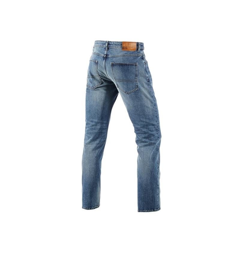 Hosen: e.s. 5-Pocket-Stretch-Jeans, straight + stonewashed 5