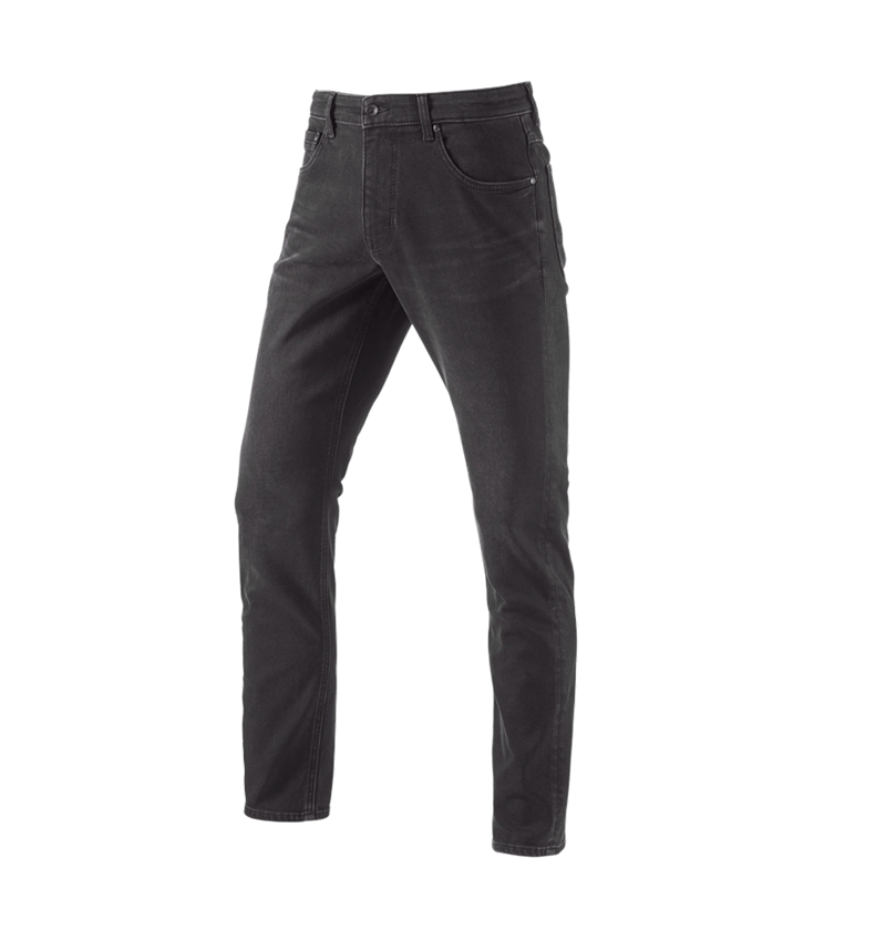 Pantalons de travail: e.s. Jeans élastique 5 poches d’hiver + blackwashed 1