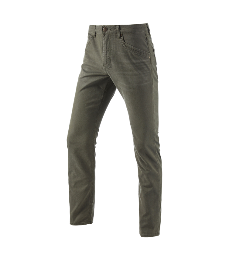 Menuisiers: Pantalon à 5 poches e.s.vintage + vert camouflage 2
