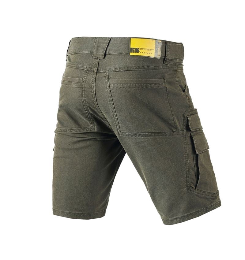 Pantalons de travail: Short cargo e.s.vintage + vert camouflage 3