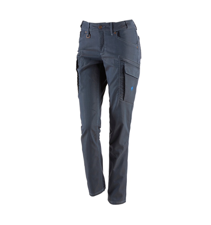 Pantalons de travail: Pantalon Cargo e.s.vintage, femmes + bleu arctique 2