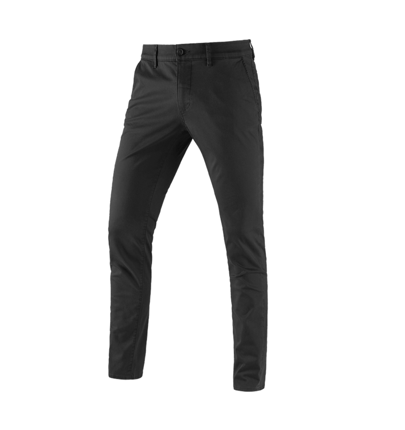 Pantalons de travail: e.s. Pantalon de travail à 5 poches Chino + noir 2