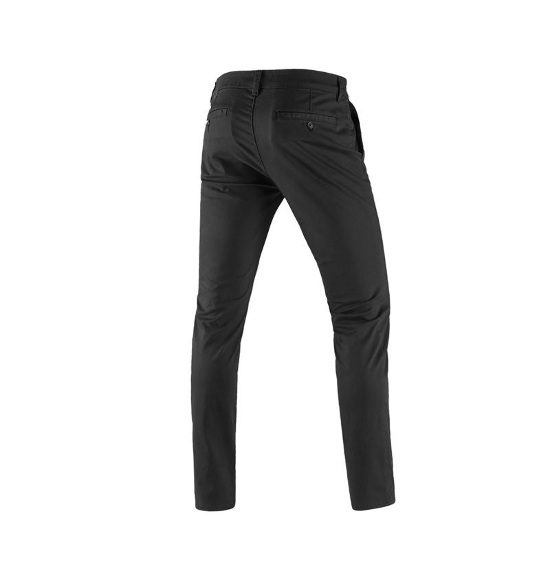 Pantalons de travail: e.s. Pantalon de travail à 5 poches Chino + noir 3
